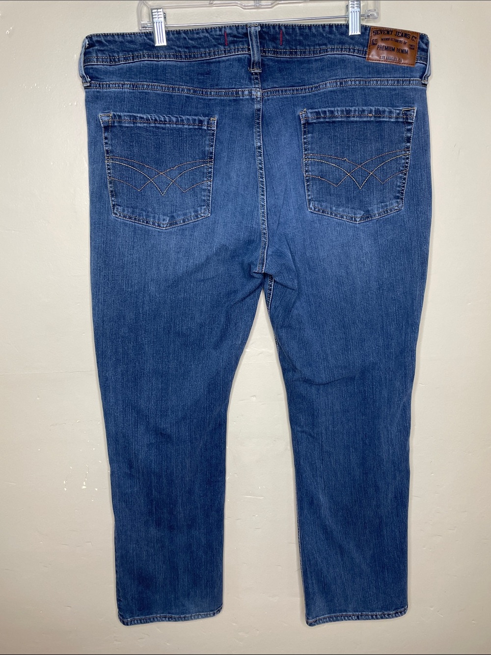 SEVEN7 Straight Leg Denim Blue Jeans 40x32
